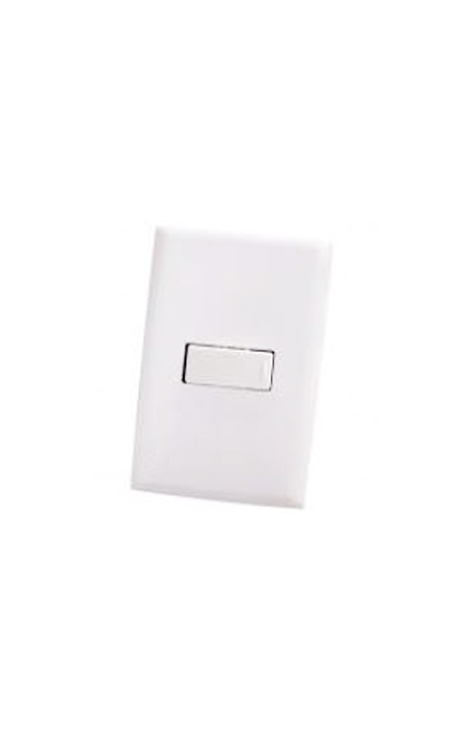INTERRUPTOR SENCILLO BLANCO 10A 127V ULTRA BASICO CON MARCO CILES 144120CB