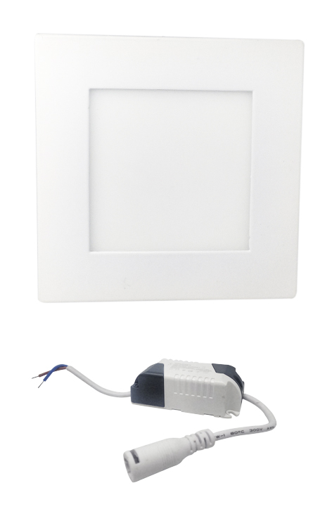 LAMPARA PANEL EN LED 6W CUADRADO W38L2LDG (RW7228) 6500K MEGAWATT (U.E.:50)