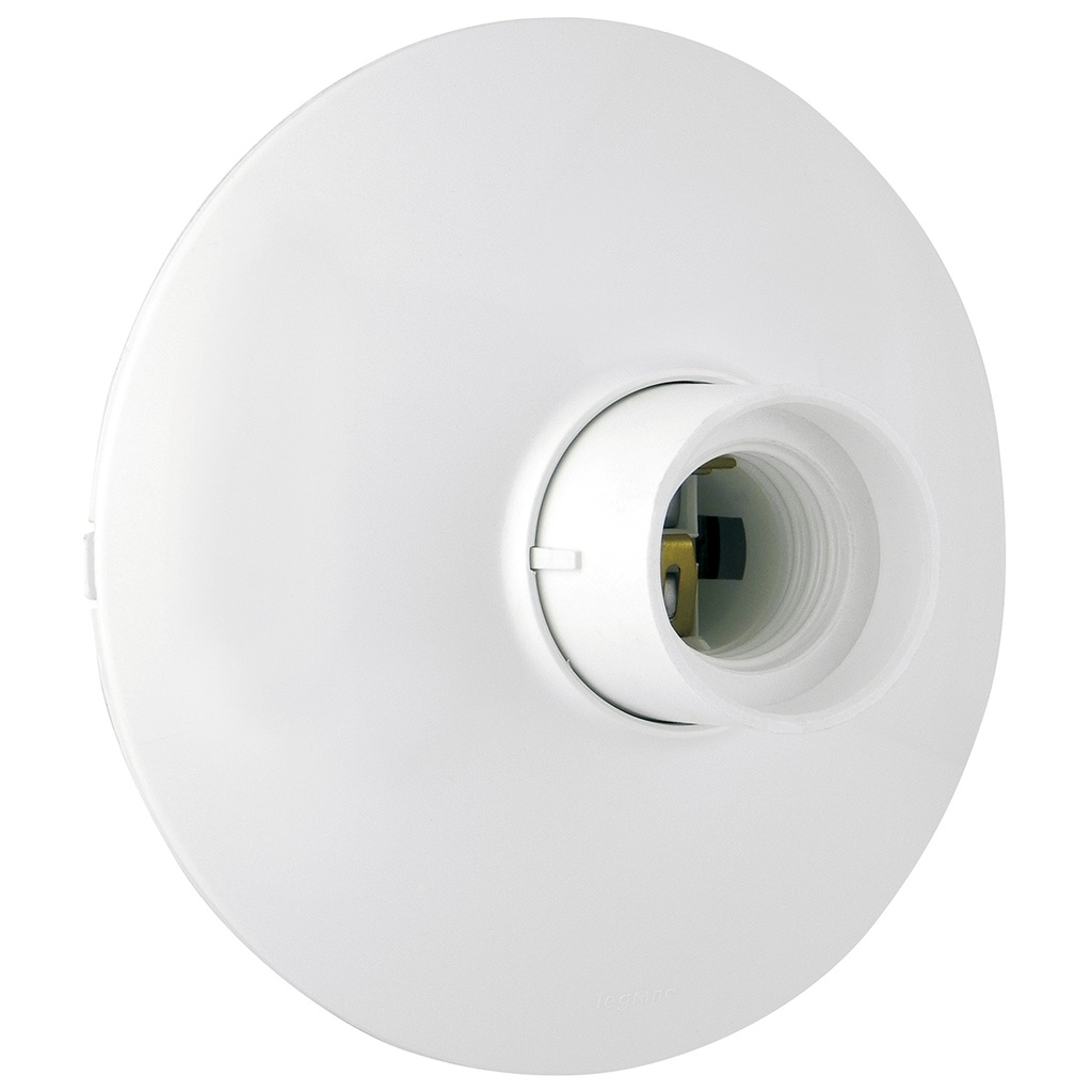 PLAFON BLANCO  PARA 127V, BASE E-27 PARA BOMBILLO HASTA 150W REF:639007 LEGRAN