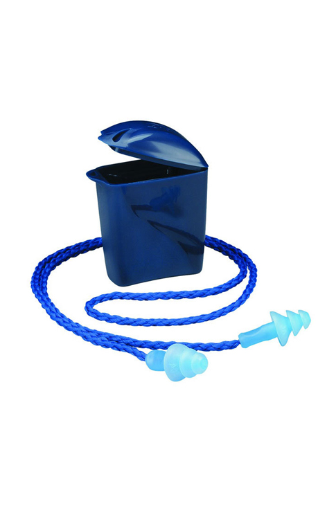 TAPON AUDITIVO 1291 INSERCION CAUCHO AZUL CON CORDON EN CAJA 3M HC000664785 UE*250