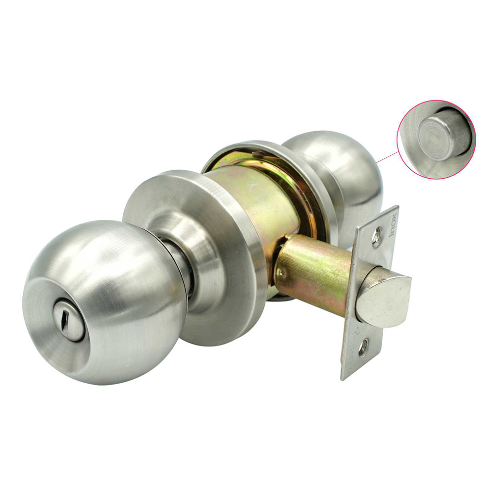 CERRADURA BANO ®SEGURO SS15-EVO POMO SATINOX® UE36 GARANTIA DE POR VIDA