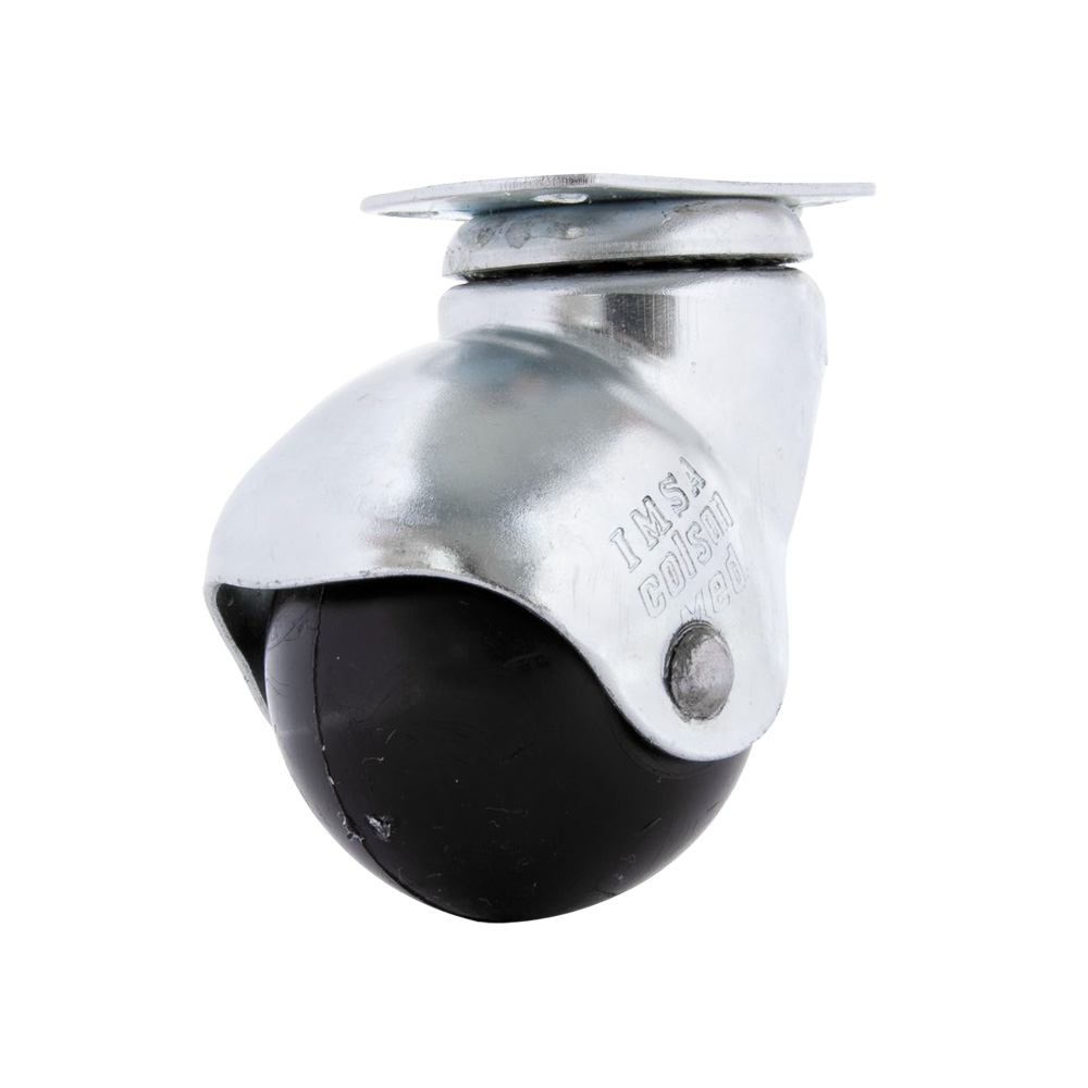 RODACHINA PLANA NEGRA 1.5/8 DA REDONDA SIN FRENO IMSA 7014210 40KILOS UE(36)
