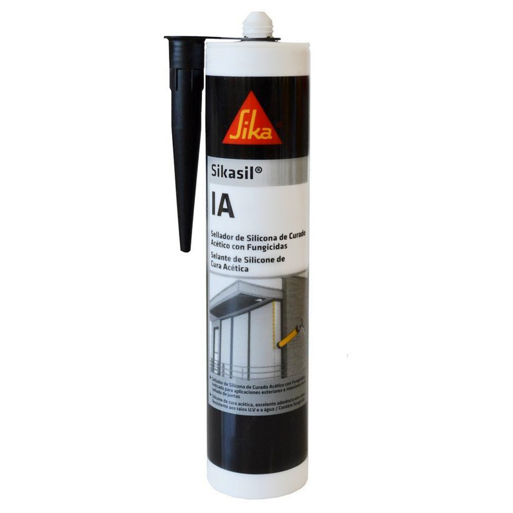 SILICONA SIKA SIL IA NEGRA*280ML ANTI-HONGOS 557396