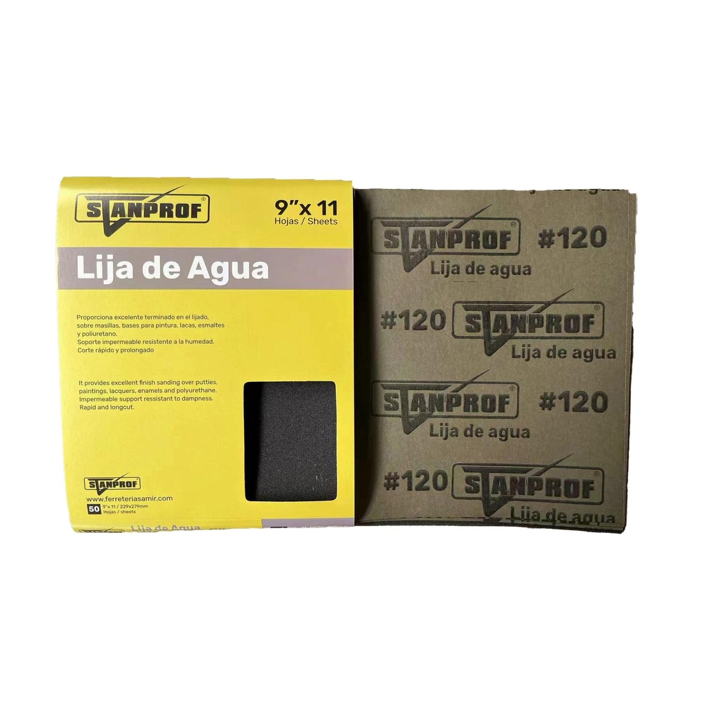 LIJA AGUA #120 STANPROF