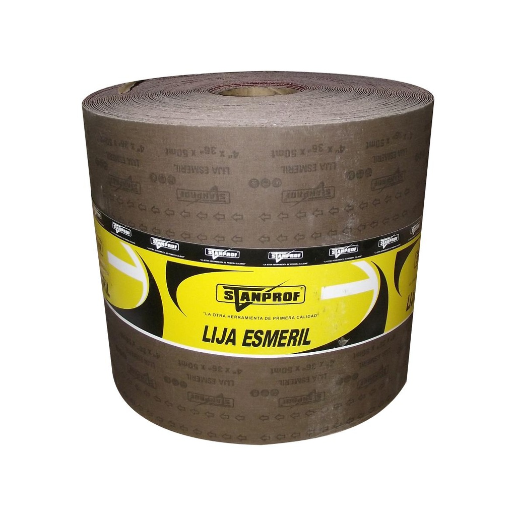 LIJA ESMERIL 150*4 PULG  ROLLO X 25MTS STANPROF