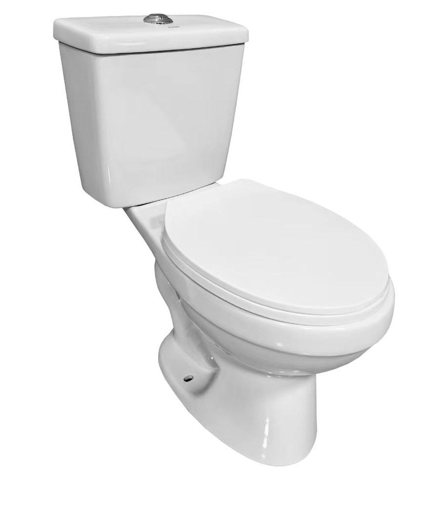SANITARIO BLANCO TORINO DOS PIEZAS DUAL CON ASIENTO SOFT DESCARGA:3.6 LTS INCLUYE BRIDA AKKUALINE 670*368*750 MM PUERTO BARRANQUILLA
